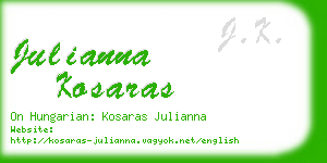 julianna kosaras business card